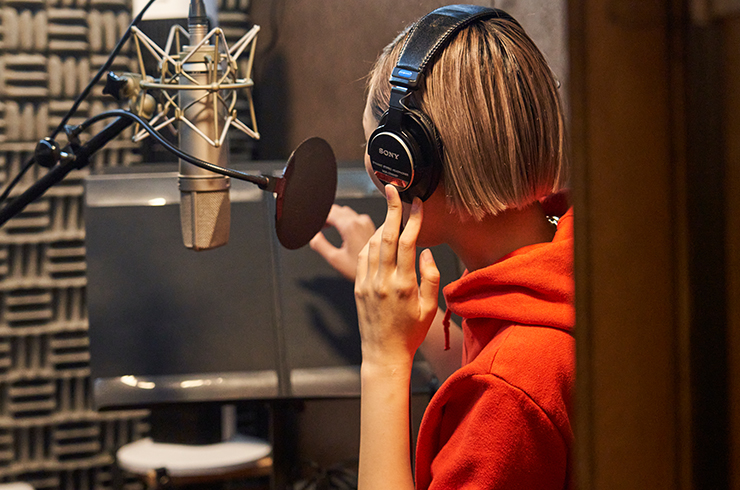 ボイスサンプルレコーディングの流れ：スタジオレコーディング